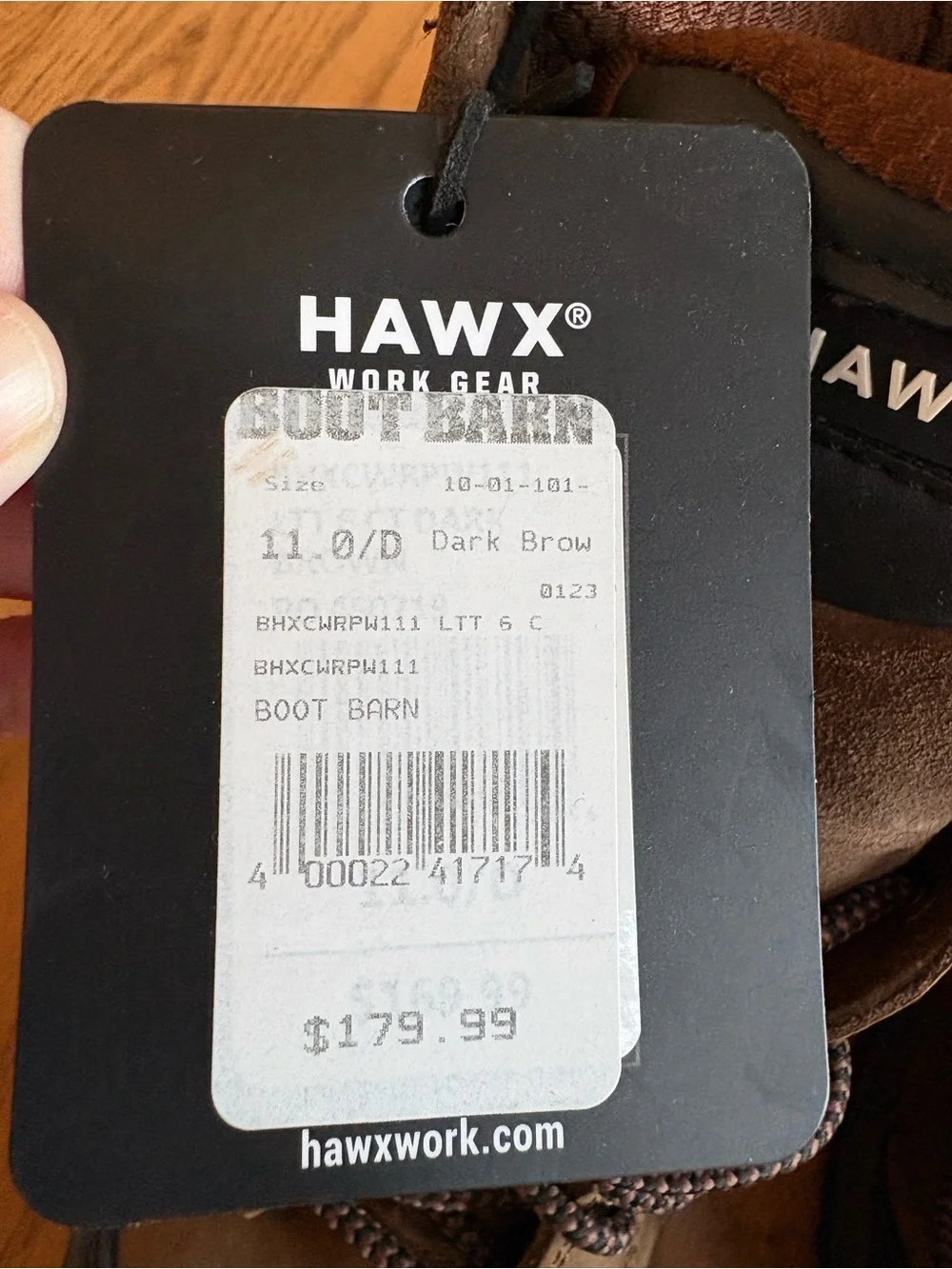 HAWX Men's Brown Waterproof Safety Work Boots
